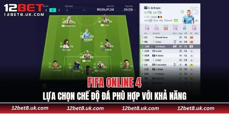 Lựa chọn chế độ đá phù hợp với khả năng của bản thân